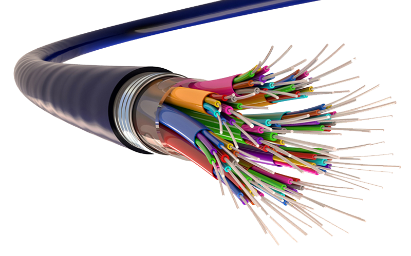 Optical fiber cabling in Uaq