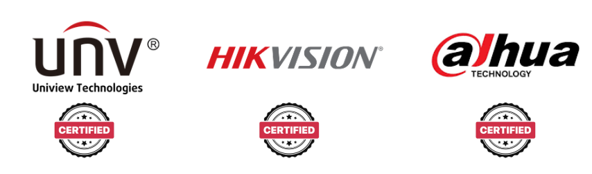 cctv dahua unv hk certified logo